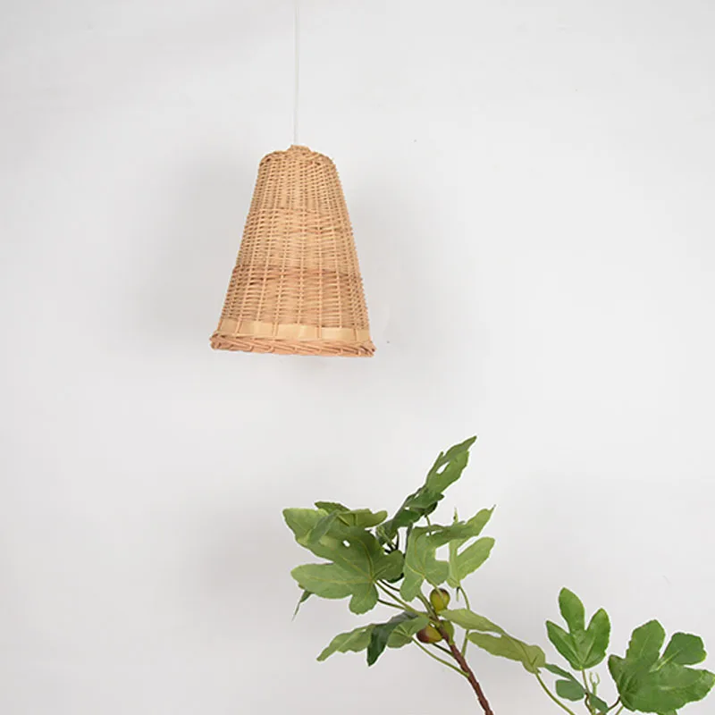 Высококачественный тканый чехол ручной работы для спальни настольная лампа оттенок гостиничный бамбуковый абажур