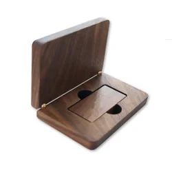 Luxury walnut wooden gift box of usb flash drive