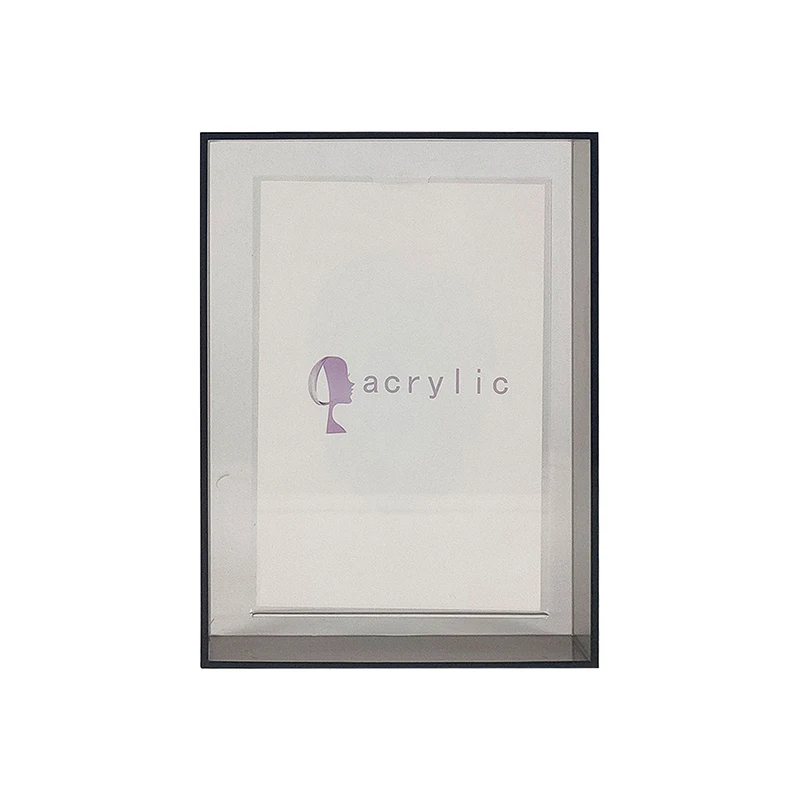 Custom Multiple Size Clear Acrylic Magnetic Floating Photo Frame Neon Acrylic Frame