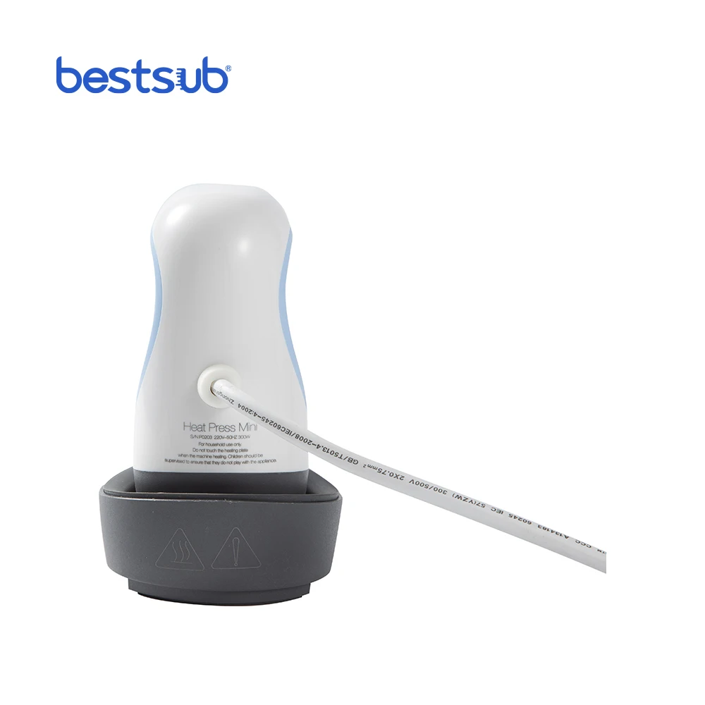 Миниатюрный ручной сублимационный пресс BestSub 2*3 дюйма, ручной тепловой пресс, сублимационный аппарат