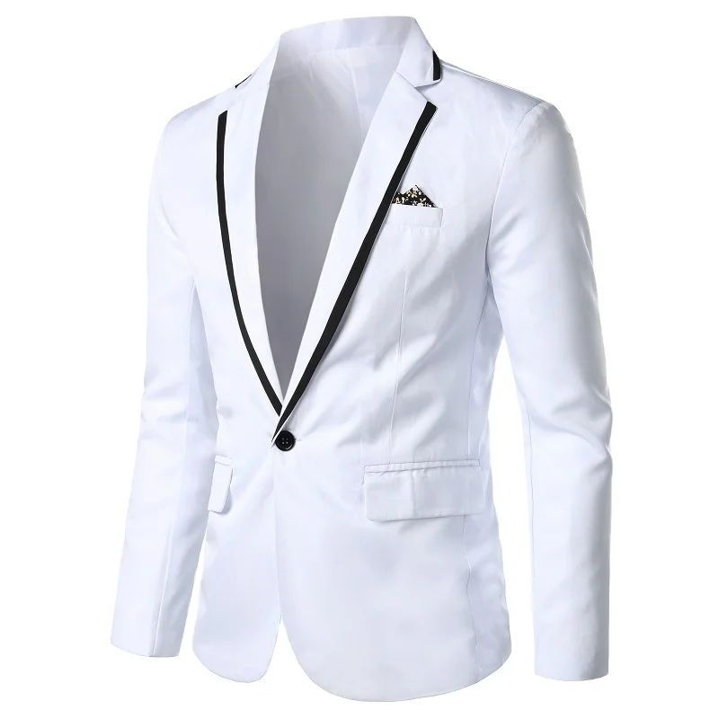 Blazers Masculino Homme Slim Fit for Men 2022 Stylish Casual Solid Blazer Business Wedding Party Outwear Coat Suit Top Regular