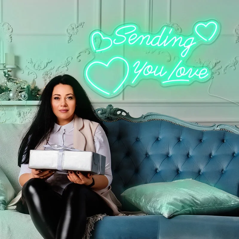 Indoor Or Outdoor Acrylic Neon lamp waterproof love heart neon lights custom led love neon sign for wedding