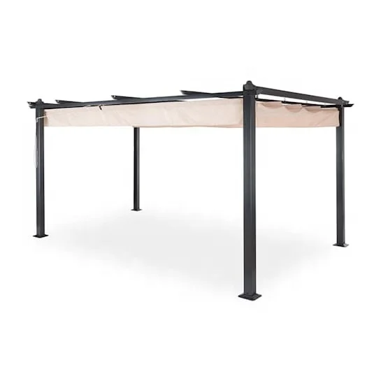 modern 3x4M waterproof aluminum retractile pergolas de aluminio jardin