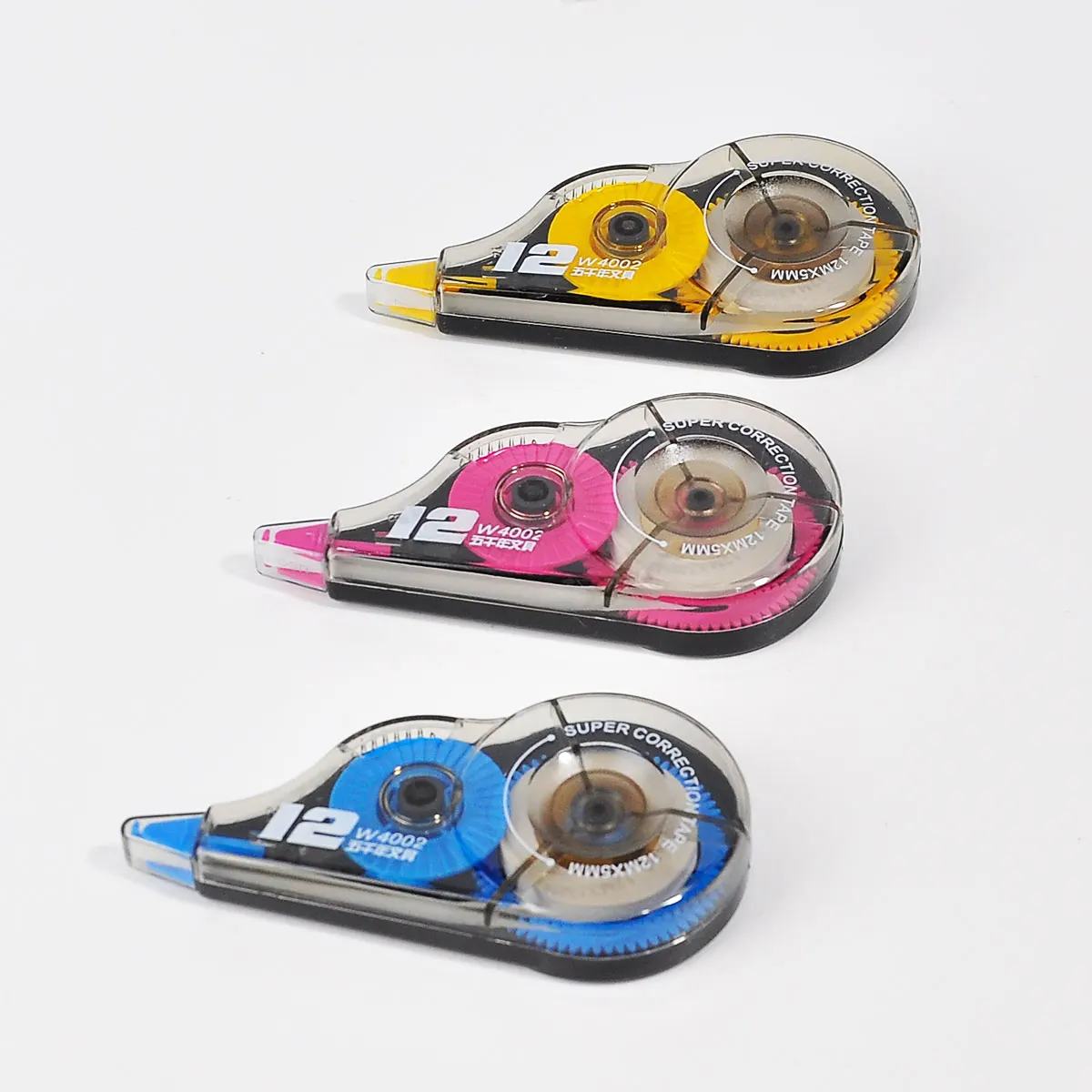 Hot Sell Correction Tape 12m Wholesale Office Supplies Correction Tape for School 3pcs  Set