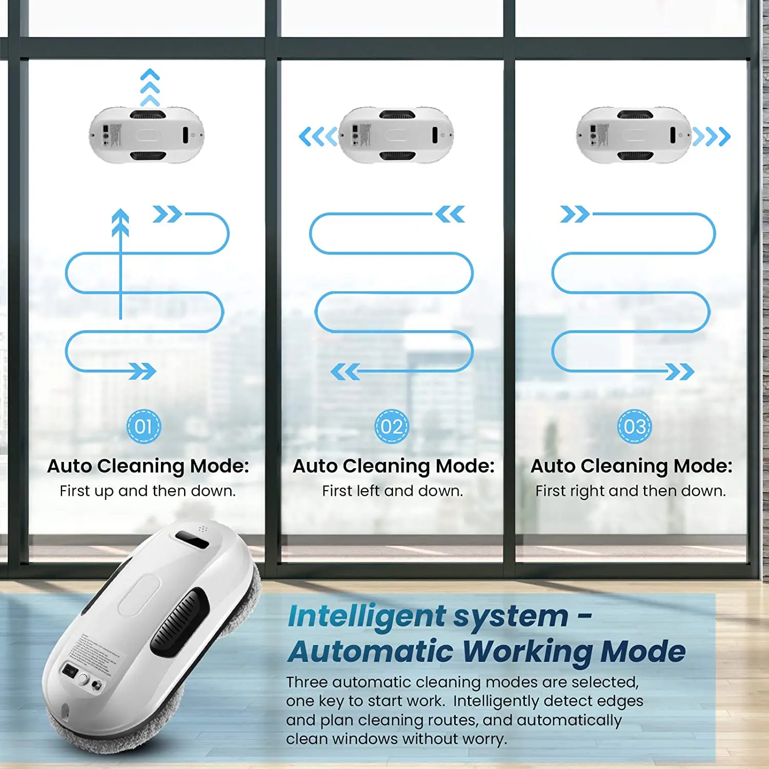 Automatic Safety Washer Robot Window Cleaner Glass Window Cleaning Robot Vacuum Cleaner