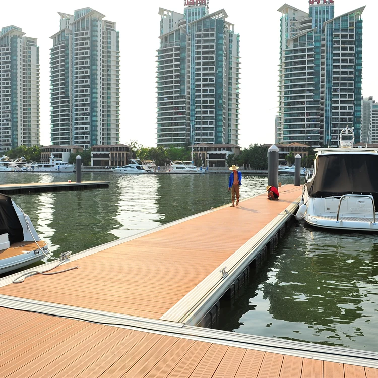 Good Stability Aluminum Alloy Floating Docks Pontoon Marine Use Floating Bridge