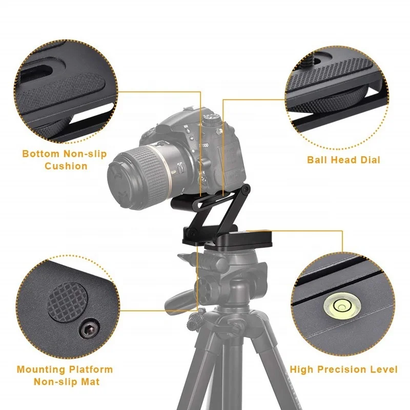 
Aipaxal Professional Universal Quick Release Plate Stand Holder 360 Foldable Z type Camera Mount for DSLR Camera Canon 