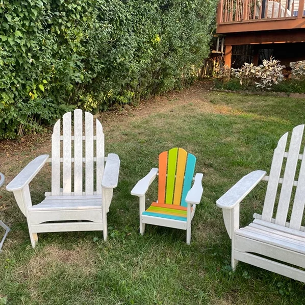 High Quality Waterproof Patio Garden Chair Plastic Adirondack Chairs HDPE Plastic Furniture