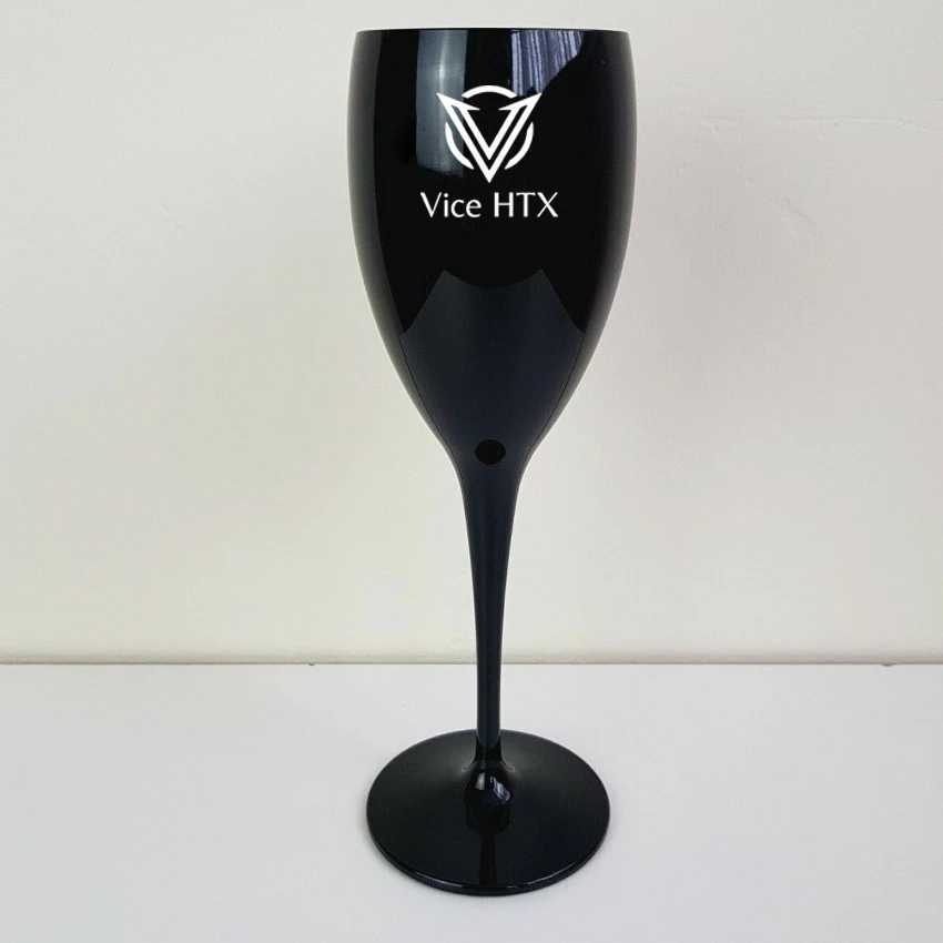 VGEET popular new long stem toasting wholesale personalized plastic champagne flutes
