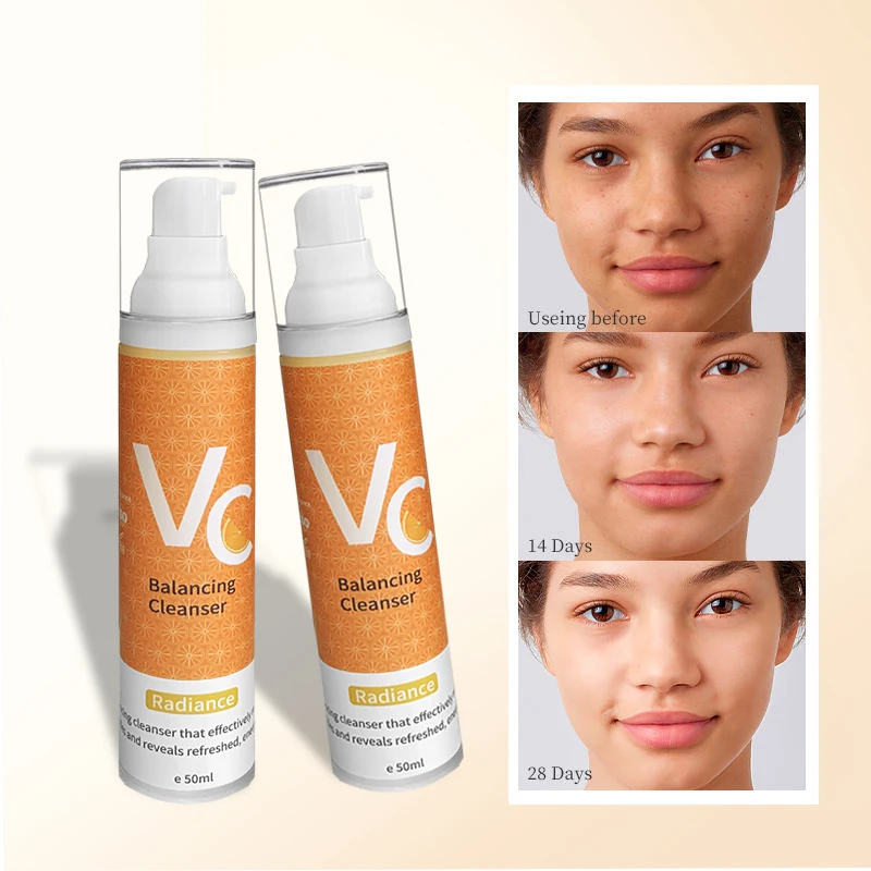 Organic deep cleansing moisturizing face wash  Vitamin C facial cleanser Facial Pore Cleanser Face Soft White OEM