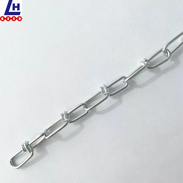 2.0mm DIN5686 Electro Galvanized Weldless  Chain Knotted Chain For Pet/Hang/Lifting