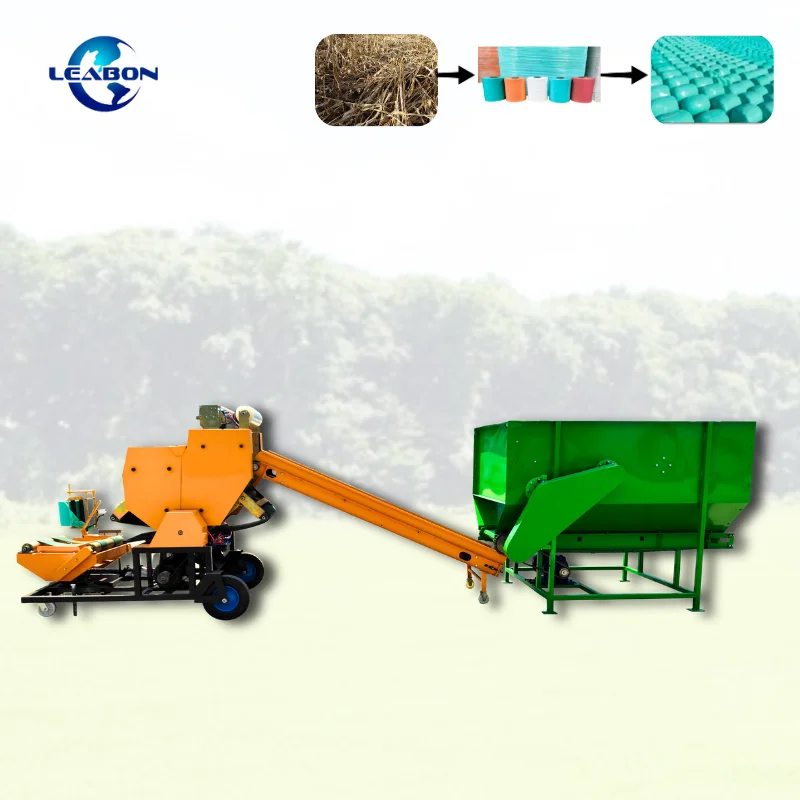 Corn Straw 50kg Hay Bale Making Machine Hay Baler Machine Mini Round 60Kg Silage Packing Machine price foe sale