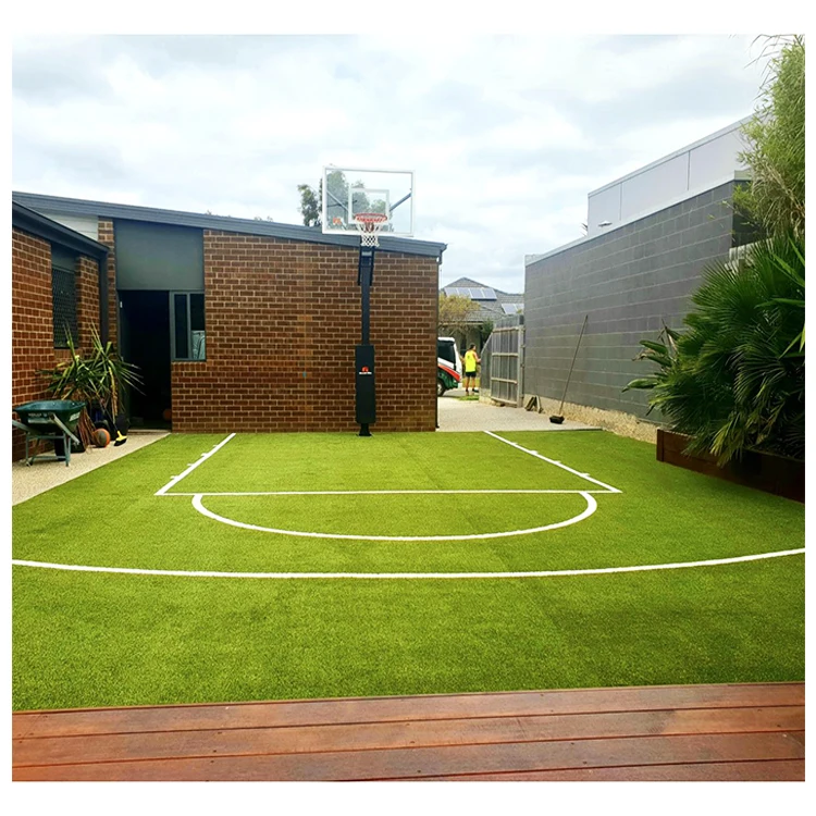Custom Eco-friendly 10mm Green private basketball court putting green artificial turf