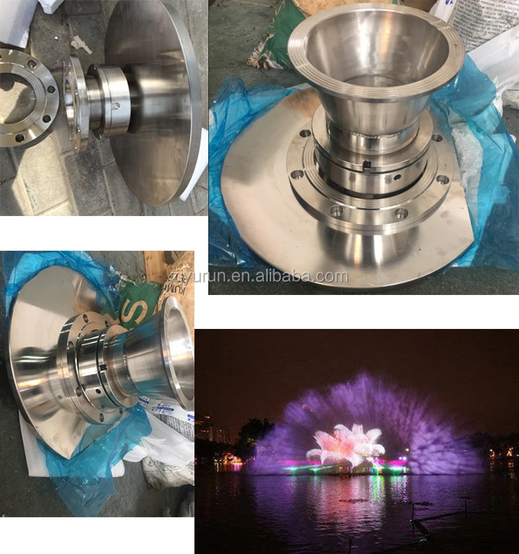 Customized Large outdoor landscaping product digital water screen film fountain nozzle