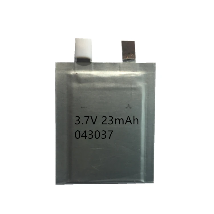 3.7V ultra-thin 043037 battery 23mAh rechargeable ultra-thin lipo battery for card reader