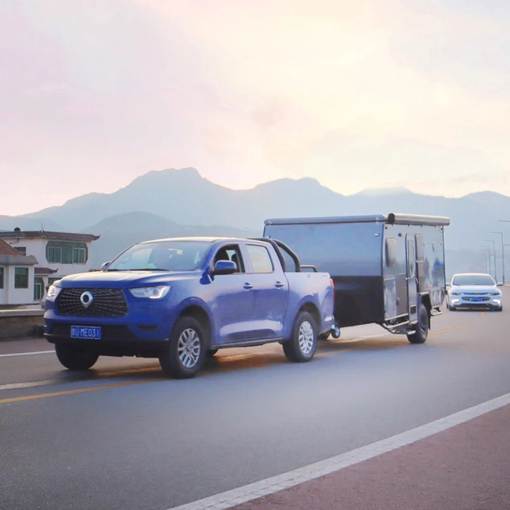 2022 Allroad 15FT Hot sale Luxury Pop Top Caravan Off road Camper Trailer Hybrid RV With Bunks