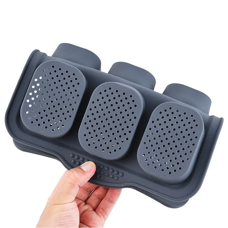 Silicone Cake Tools French Bread Baking Mold 8 Cavity DIY Non-Stick Form Perforated Muffin Pan Loaf Baking Hamburger Mould