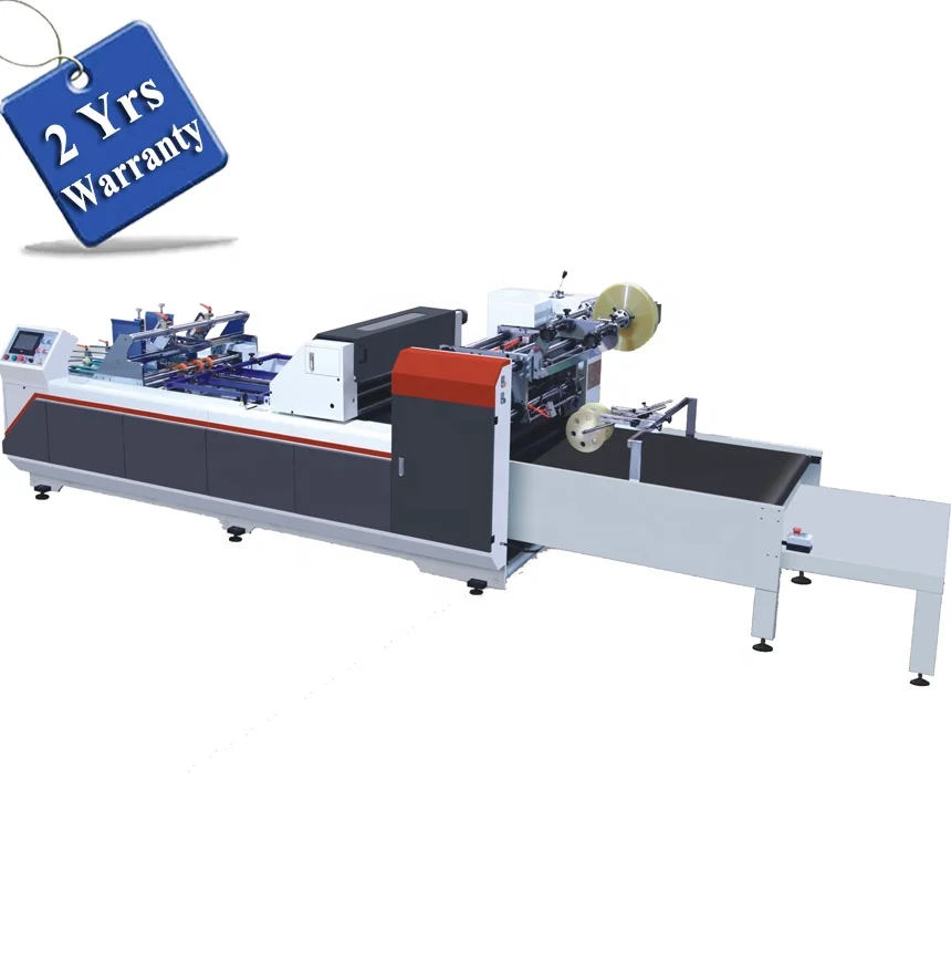 UTM850B post-press Automatic E-flute kraft paper box window patching gluing Machine equipment for medicine wine milk package