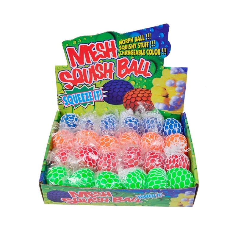 Squishy Mesh Grape Squeeze Balls