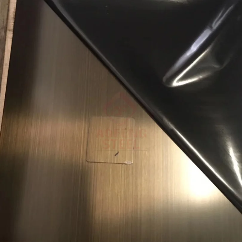 Ss 304 Plates Gold Color Metal Stainless Steel Sheet Jewelry Mirror For Ceiling Decoration