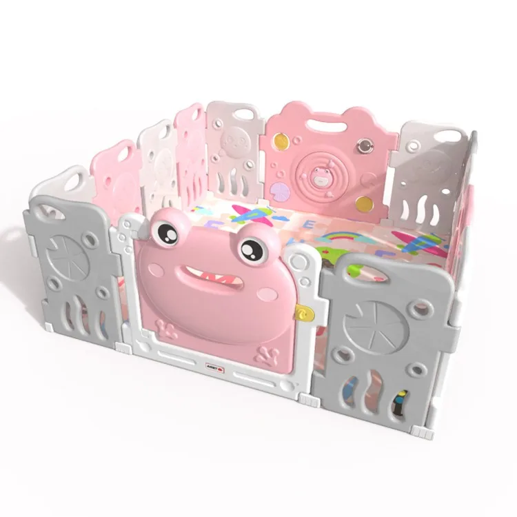 Baby home play yard  Kids Indoor Plastic playpen for girls Activity center children entertainment and protection safety fence