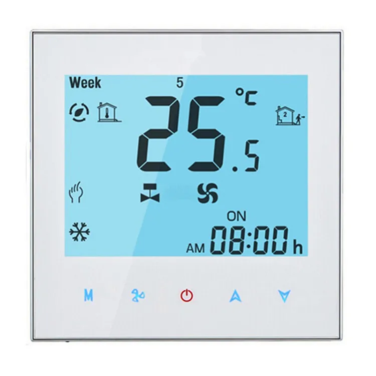 2 or 4 pipe programmable Central air condition Heating/cooling smart fan coil Thermostat with WIFI