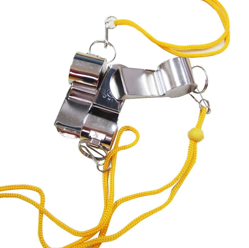 custom steel whistle with Lanyard Steel Whistle for sport game