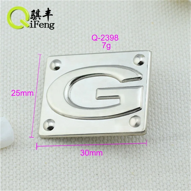 Logo Plate Engraved Metal Plates For Handbags Chinese Supplier Stainless Steel Metal Logo For Handbags