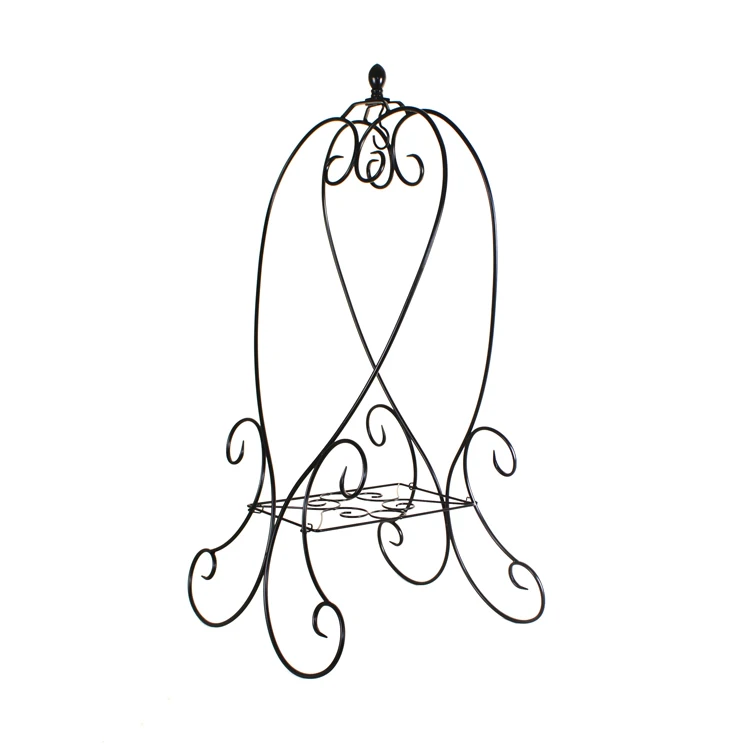 Indoor and Outdoor Plant Holder Hanging Basket hanger Planter Stand folding metal patio plant stand