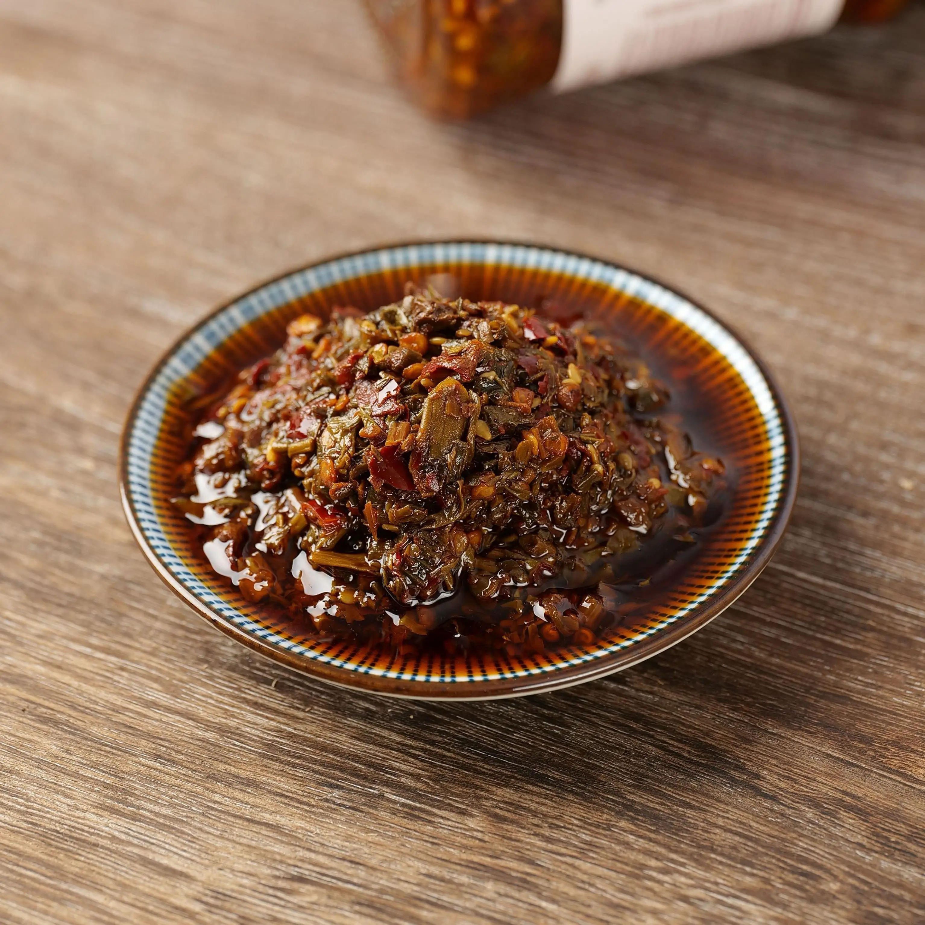 Китайская приправа вегетарианские ростки туна соус чили острая паста