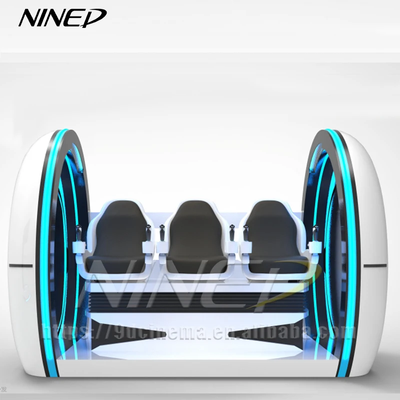 Interactive Vr Simulator Movie Theater Simulator Electric 9DVR Arcade Game Machines 3D 4D 5D 6D 7D 8D Cinema 9D Vr 3 Seat Cinema