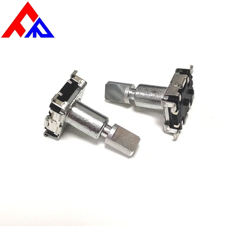 EC11 SMD 1.5mm stroke 5pin 6mm metal D-axis knurled shaft encoder 9 pulse 15 pulse 20 pulse rotary encoder