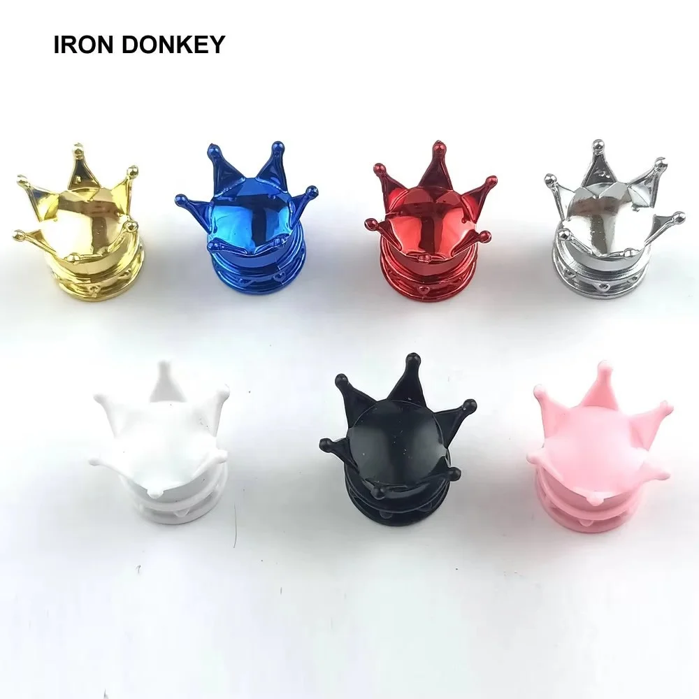 IRONDONKEY Cute Crown Series Valve Cap General Motors Tire Dust Cap Universal Bicycle Motor Vehicle Auto Dust Cover Wholesale