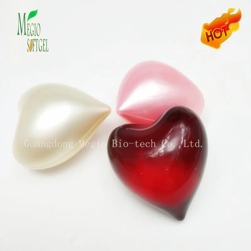 Масляные бусины для ванны в форме сердца