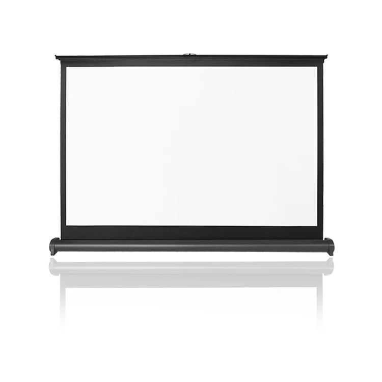 50 Inches Portable Tabletop Projection Screen Matte White Foldable Table Projector Screen For Business Travel Cinema