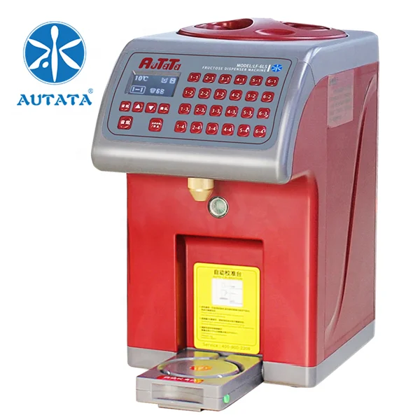 AUTATA Commercial Automatic Bubble Milk Tea Shop Equipment Syrup Fructose Dispenser Machine  with 24 Buttons LF-6LS