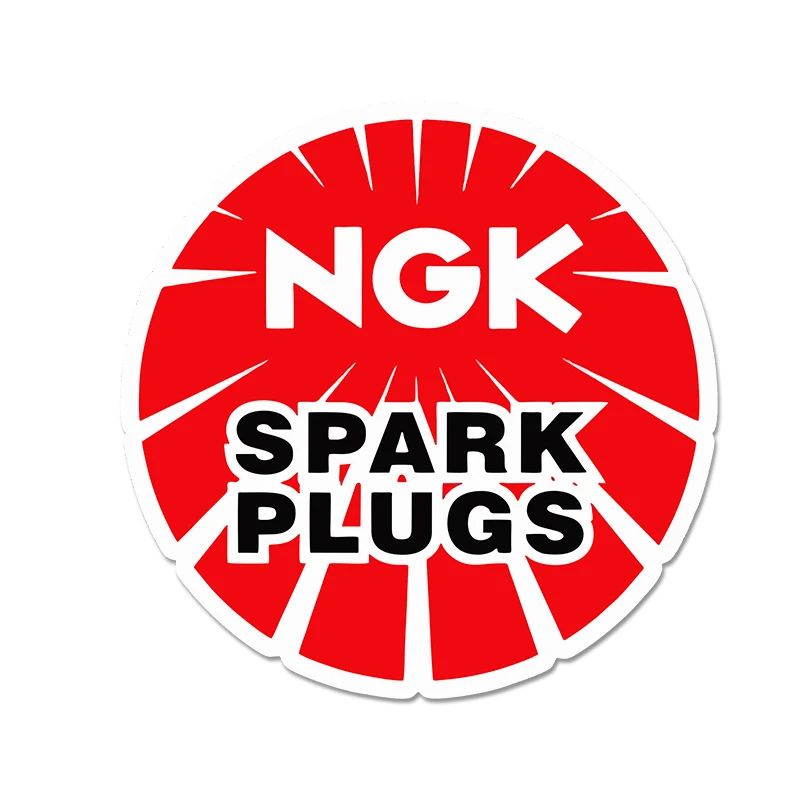 NGK Spark Plug Custom Car Sticker Waterproof Reflective Film Body Decoration Personalized Creative Design