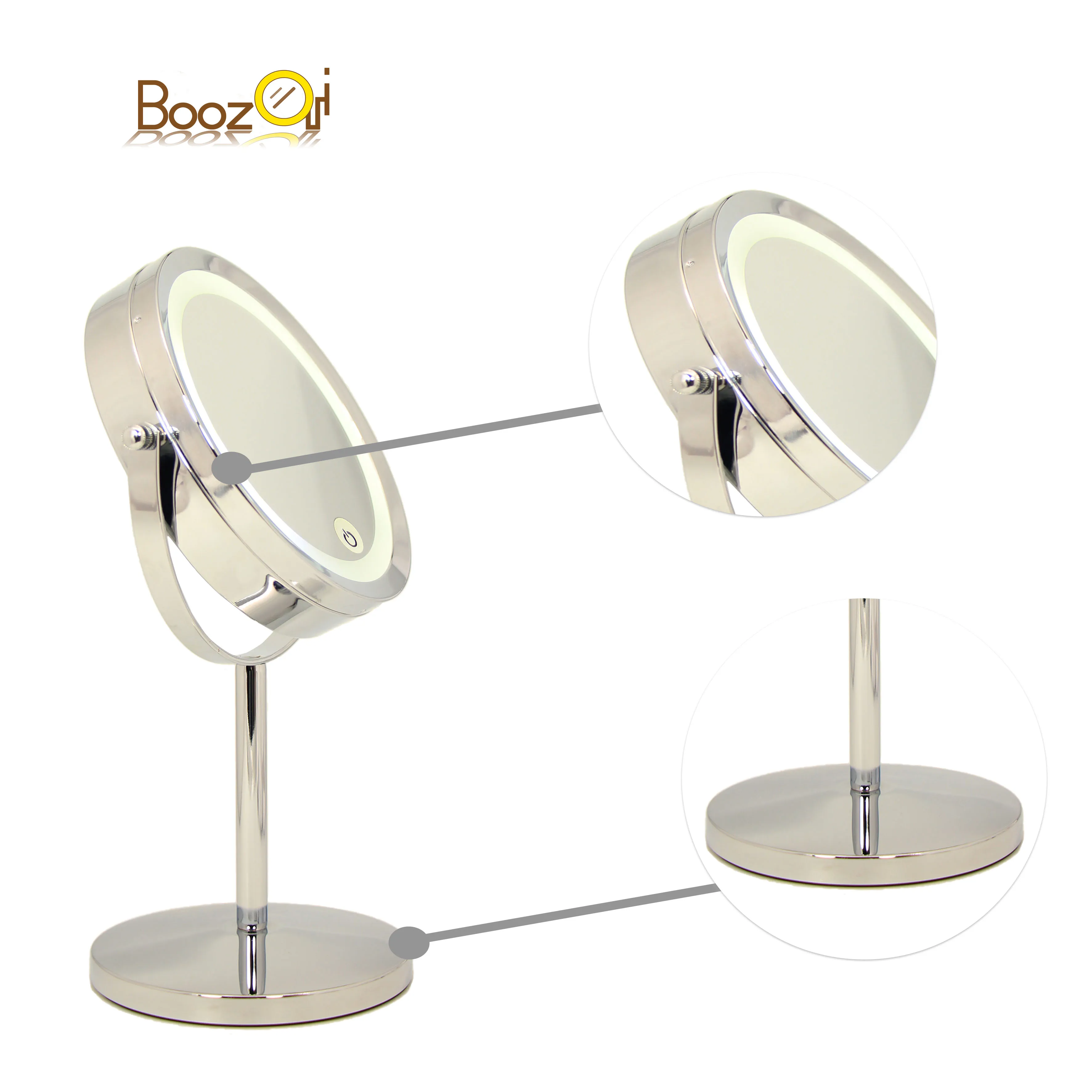 
Foreign trade final Double Sides Metal Frame Desktop Vanity 7