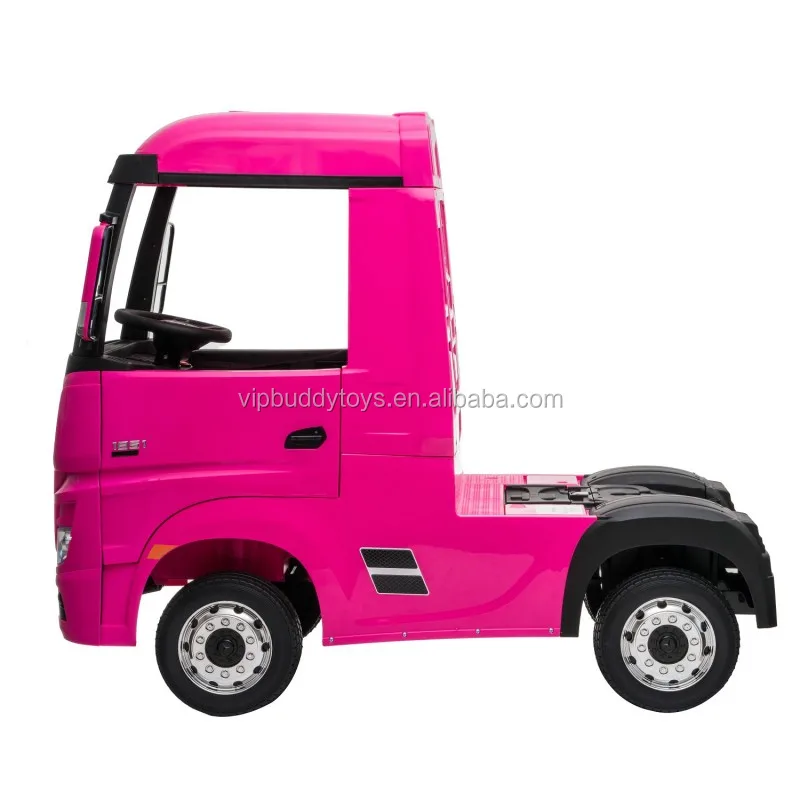 VIP BUDDY Licensed Mercedes Benz Actros Ride on Truck Car Electric Toys Scooter for Kids Cars