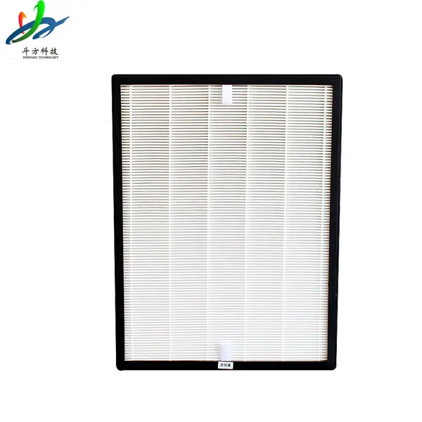 Water Resistant Fiberglass Media High Dust Capacity Medium Hepa Efficiency H13 H14  Mini-pleat Air Filter