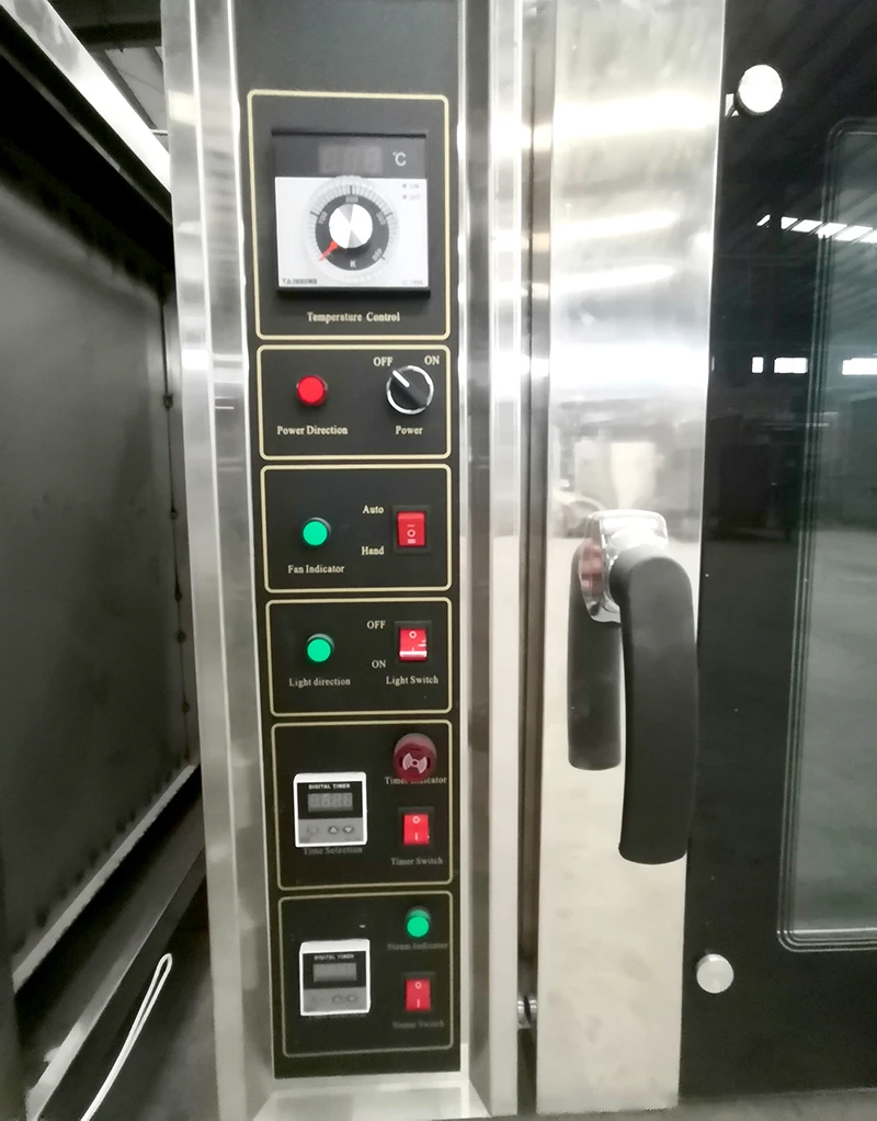 Caterwin Commercial Steam Bakery Equipment 5 Trays Gas Baking Ovens Bread Toast Cake Hot Air Circulation Convection Oven