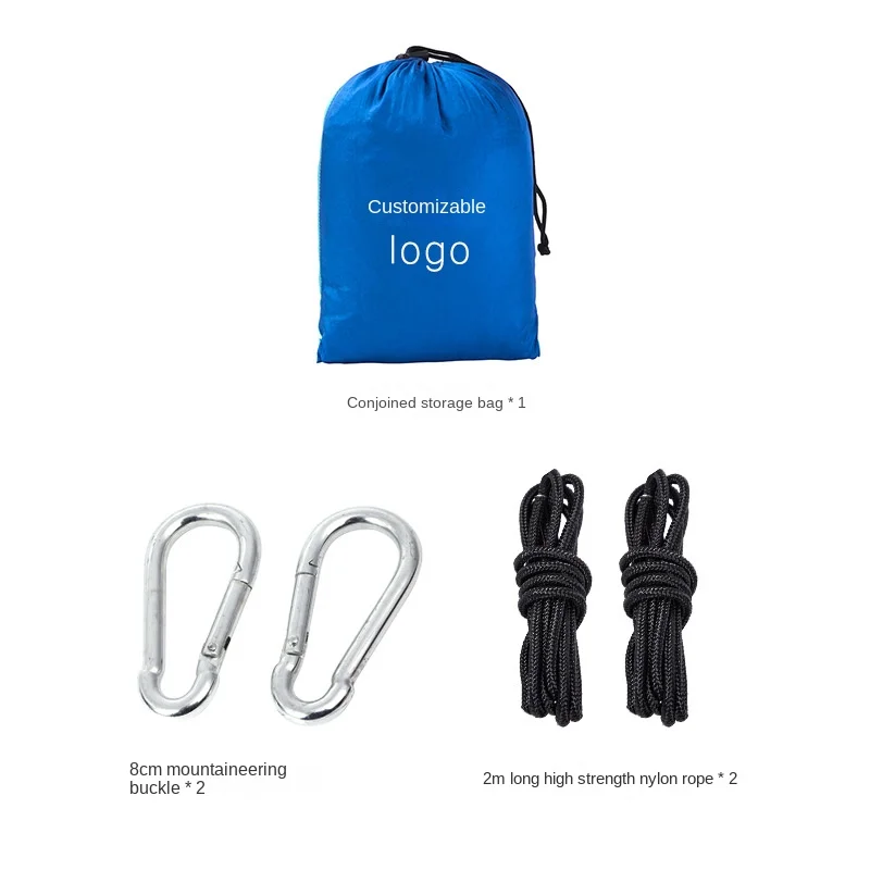 Customized Parachute Hammocks Custom Double and Single Portable Lightweight Outdoors Camping Hammock