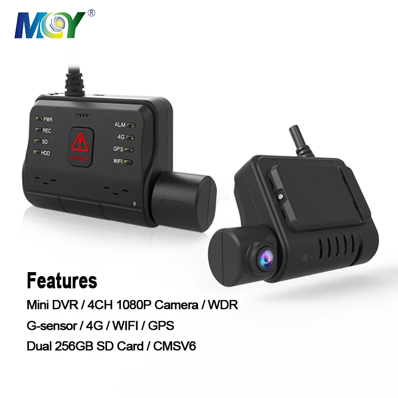 MCY Oem 1080 Hd Live Camera Wifi Gps 4Pin Taxi Semi Truck Dash Cam