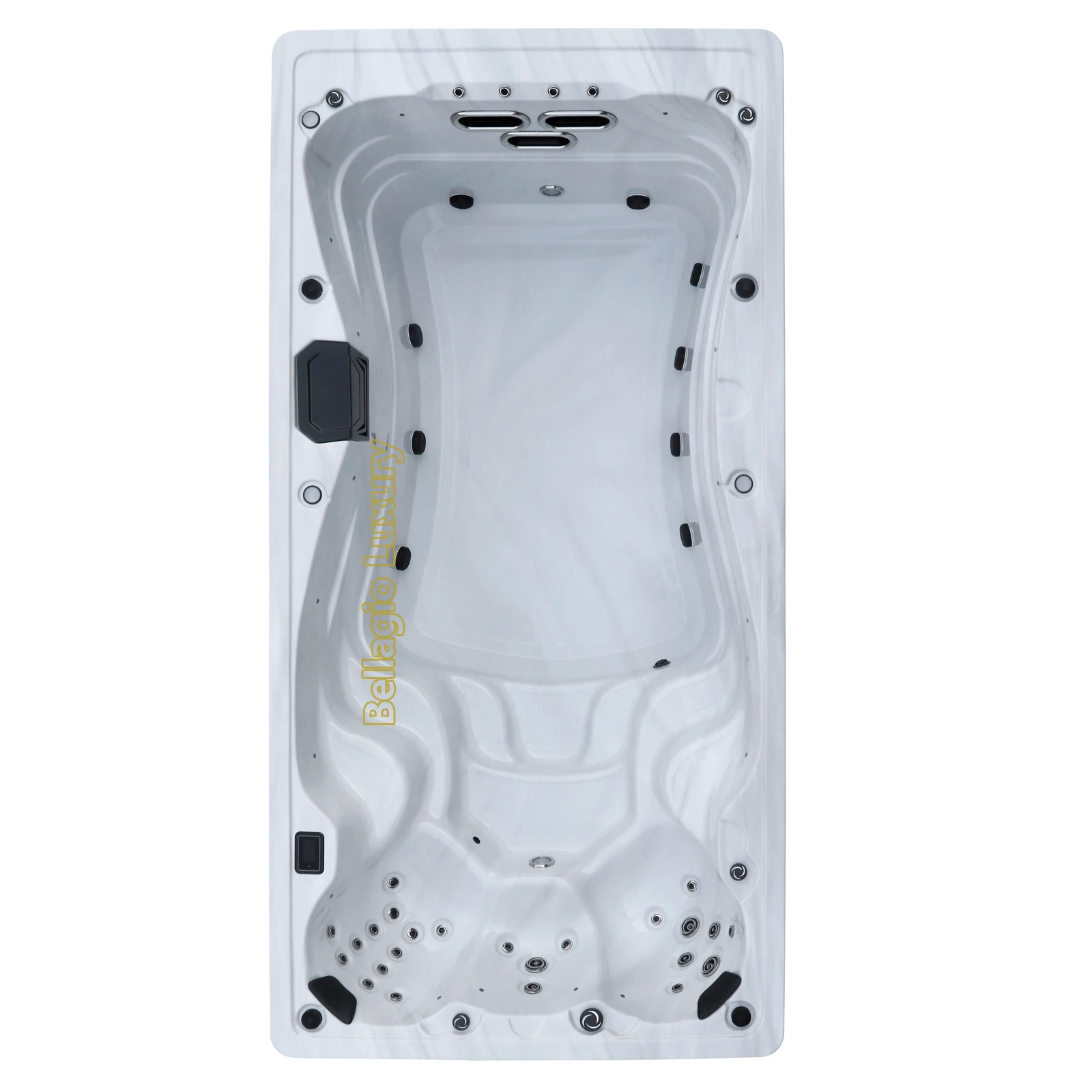 BELLAGIO 15ft/4.6m Modern Design Outdoor Swim Spa Backyard Hot Pool Tub Modern Style Backyard Pool