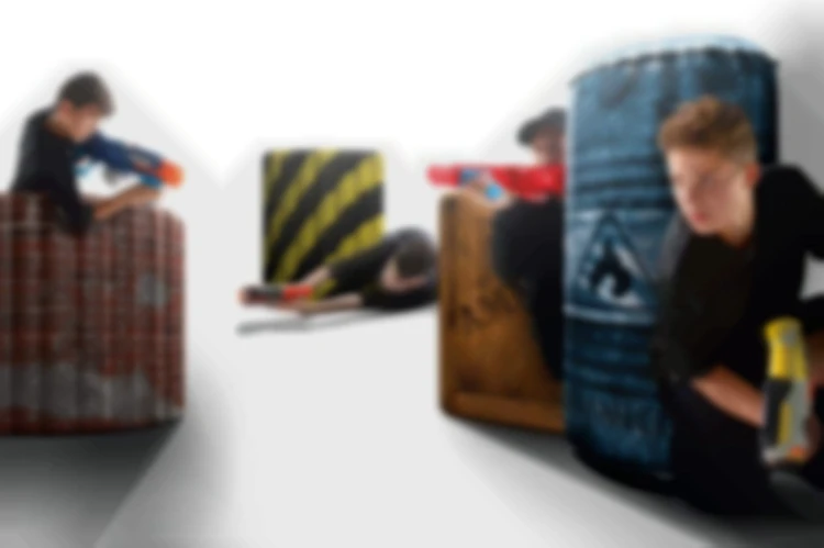 Paintball Inflatable Bunkers Battle zone Battle Royale Set  Compatible with Nerf Laser X, X Shot and Boomco