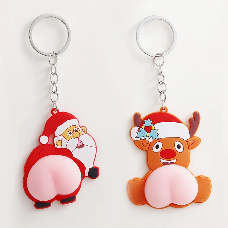 New cartoon ass doll keychain personality funny toys soft ass bag pendant gifts wholesale.