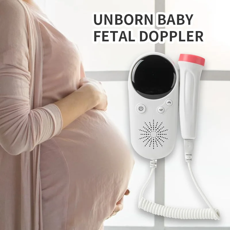 2023 Ultrasonic Pregnant Women Fetal Heart Monitor Home Hand-held Pregnancy Ultrasound Prenatal Fetal Doppler Women Equipment