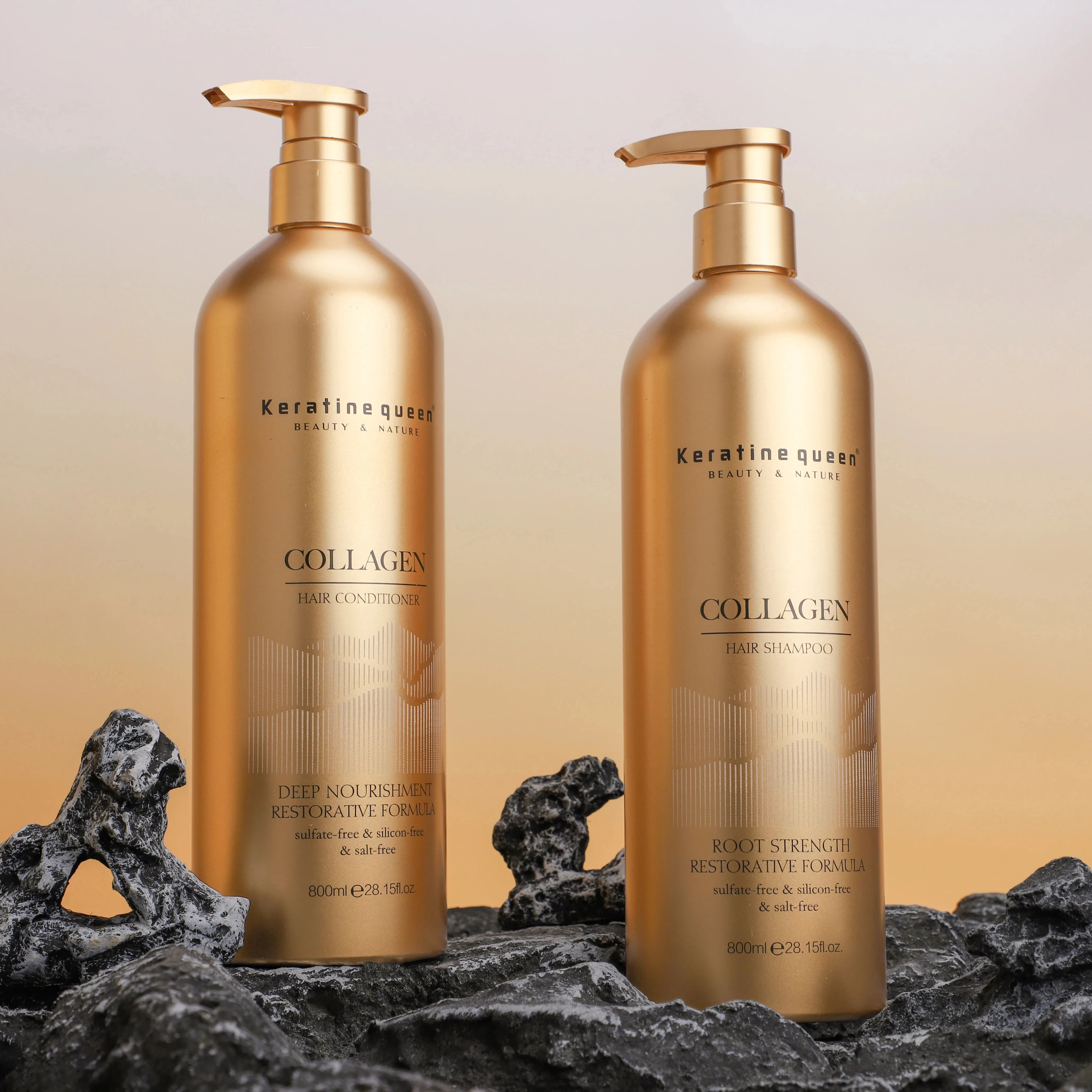 Органический коллагеновый питательный шампунь для волос