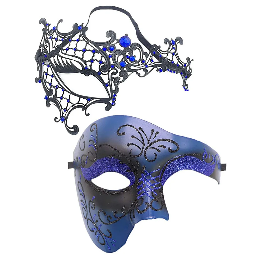 High Quality Venice Masquerade Half Face Illusion Mask Halloween Draw Masquerade Mask Party Decoration
