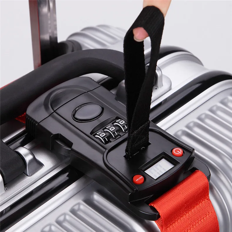 Custom Packing Belts Digital Scale Travel Luggage Bag Straps Printing Polyester Promotion Luggage Suitcase Belts